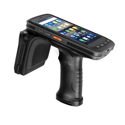 Android 11 Handheld-Pistolengriff mit 2D-QR-Zebra-Scanner 5,2-Zoll-Bildschirm UHF-RFID-Lesemanager